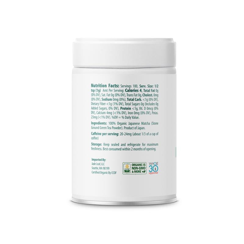 Organic Ceremonial Matcha - Barista Edition Cafe Quality Tea & Latte