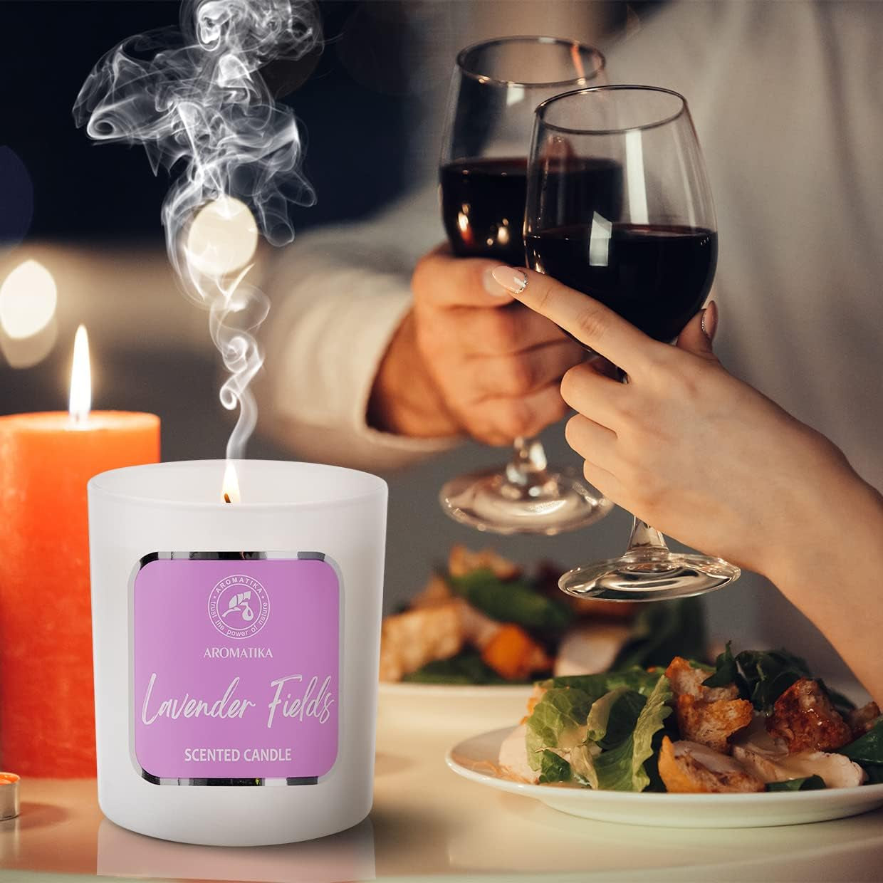 Vela Perfumada De Jazmín - Vainilla - Lavanda - Velas Perfumadas Juego 3X100G - Vela De Cera De Soja Con Natural Aceite Esencial - Extracto De Vainilla - Idea Para Cumpleaños - Aromaterapia